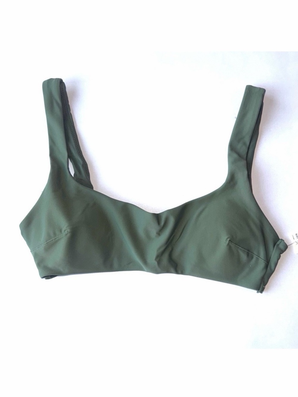 NEW Aerie Scoop Bikini Swim Top Green Size Small
